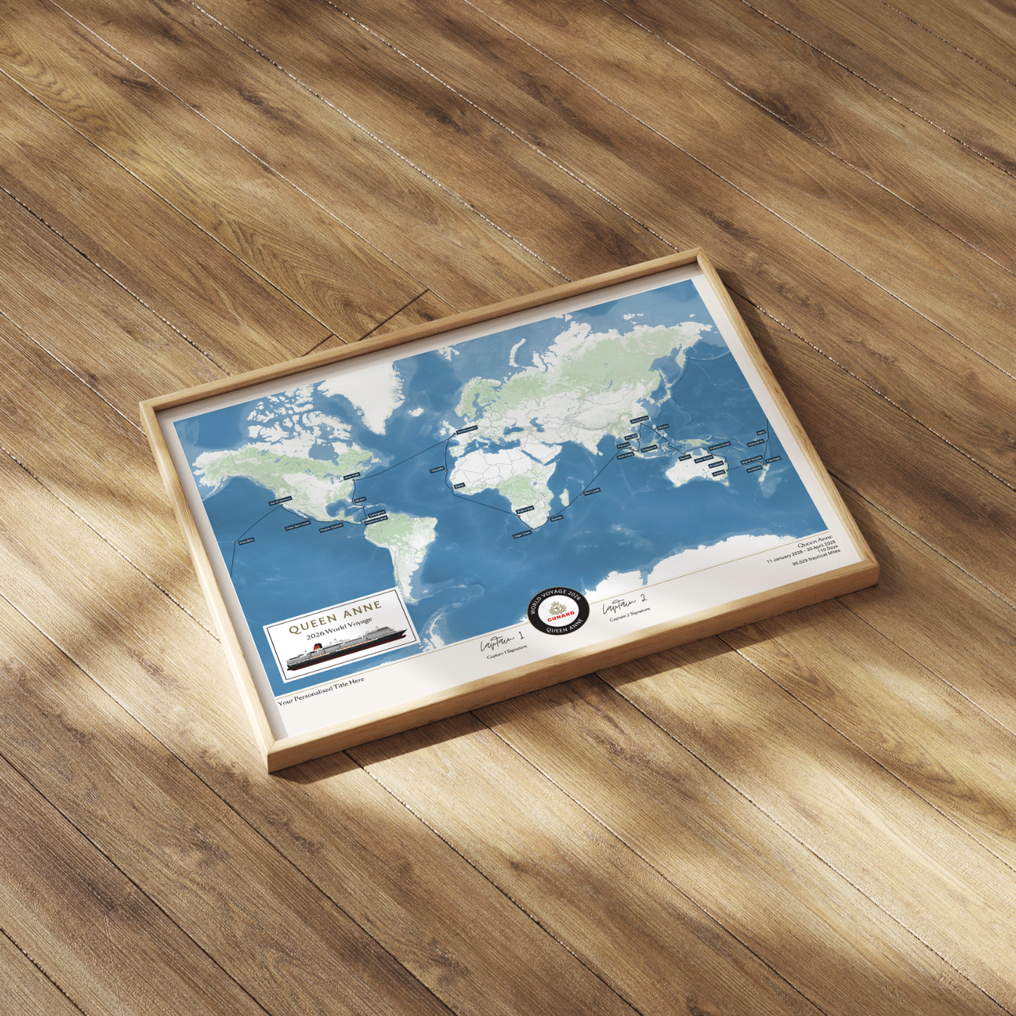 Special Edition Map of Queen Anne's World Voyage 2026