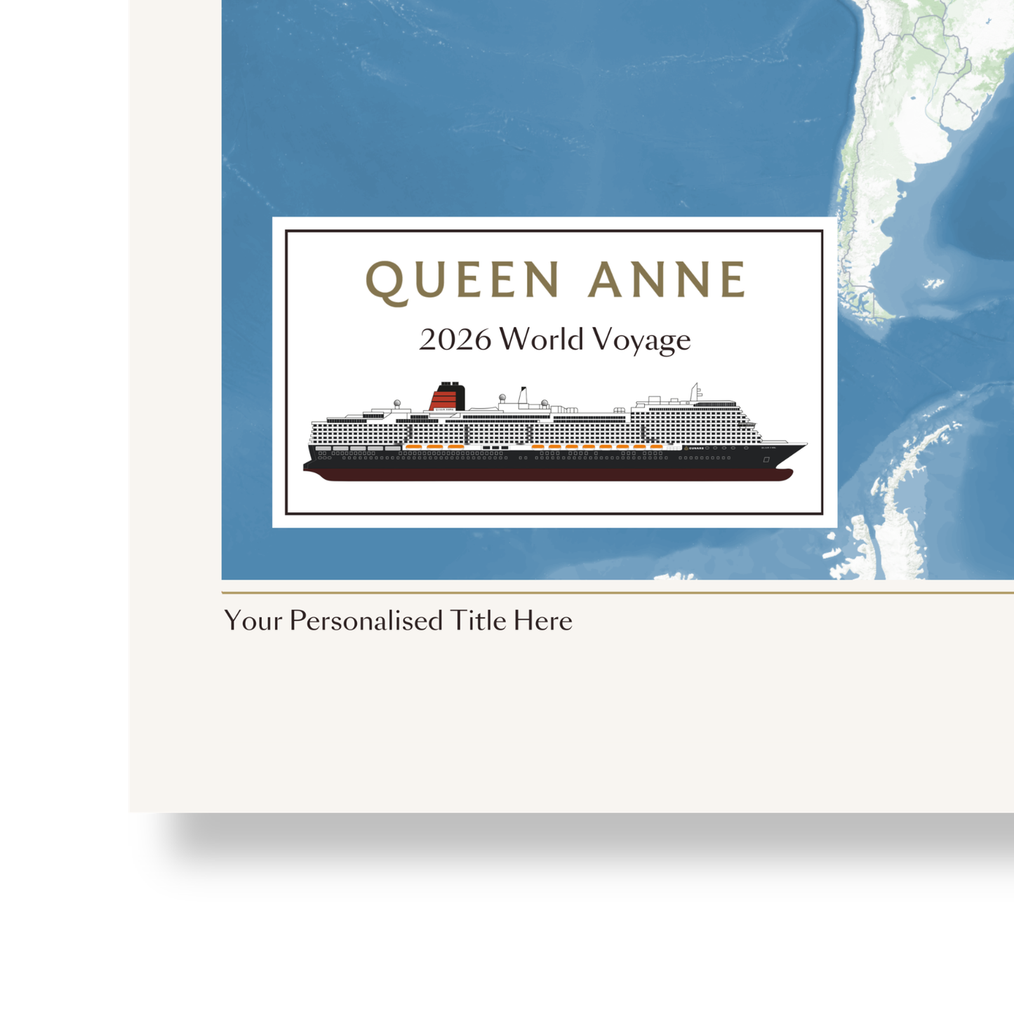Special Edition Map of Queen Anne's World Voyage 2026