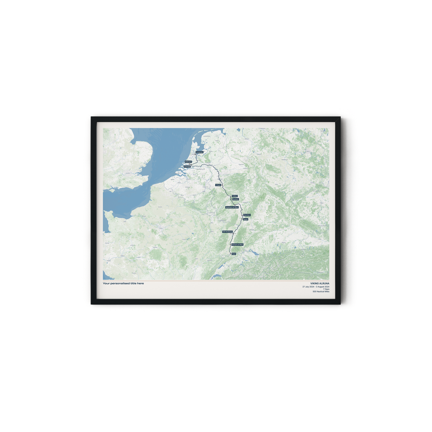 Custom River Cruise Map