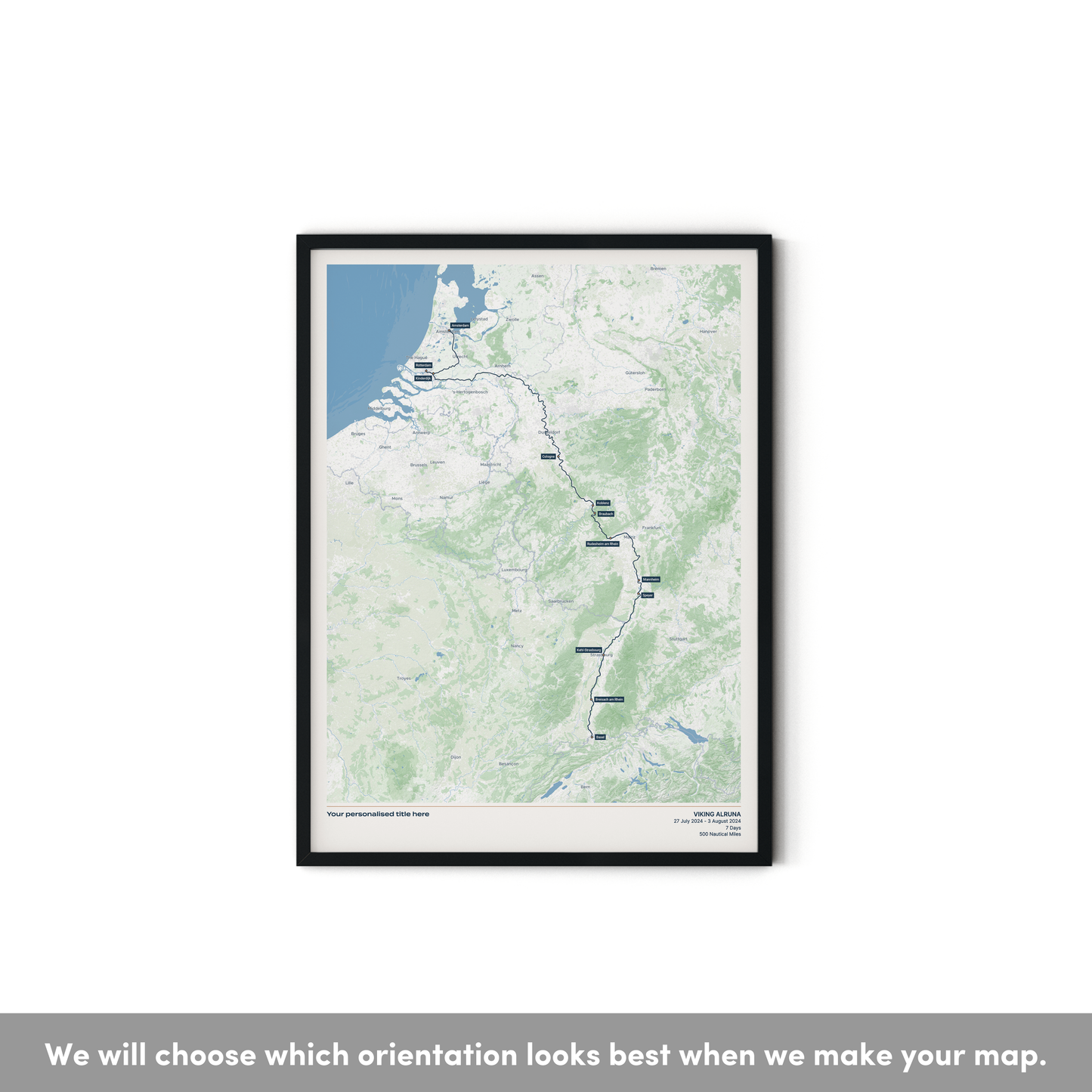 Custom River Cruise Map