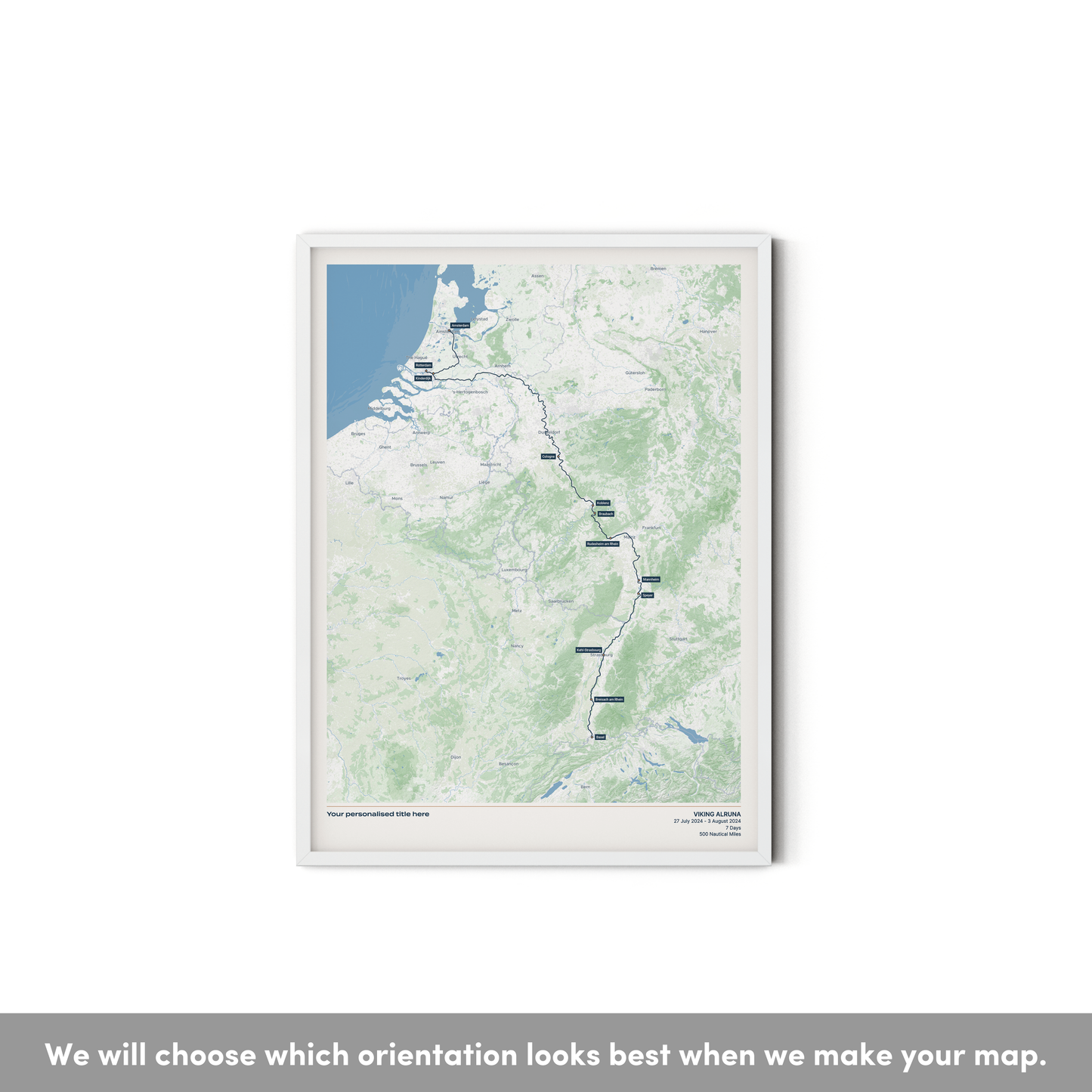 Custom River Cruise Map