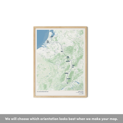 Custom River Cruise Map