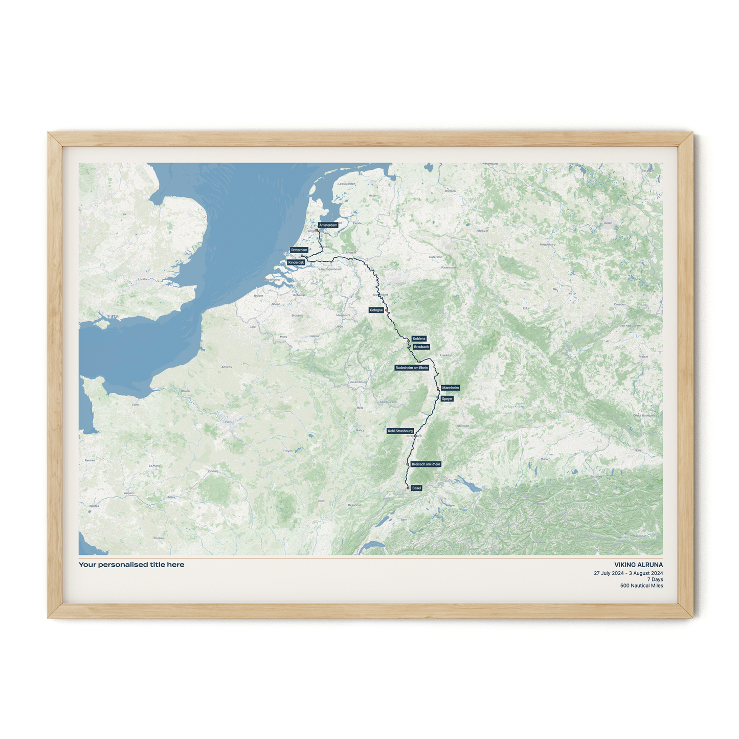 Custom River Cruise Map