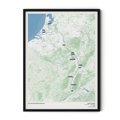 Custom River Cruise Map