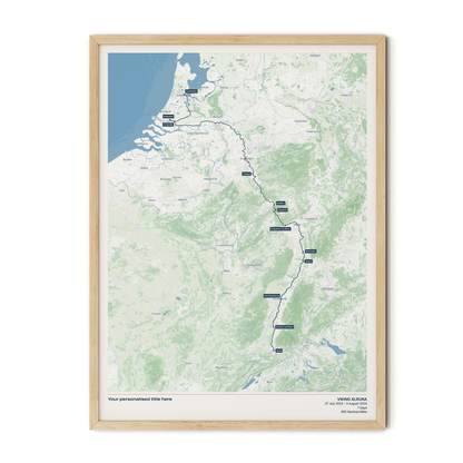Custom River Cruise Map