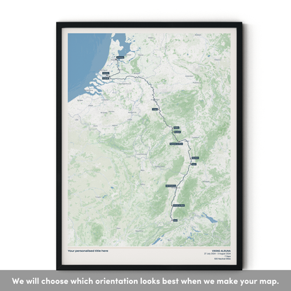 Custom River Cruise Map