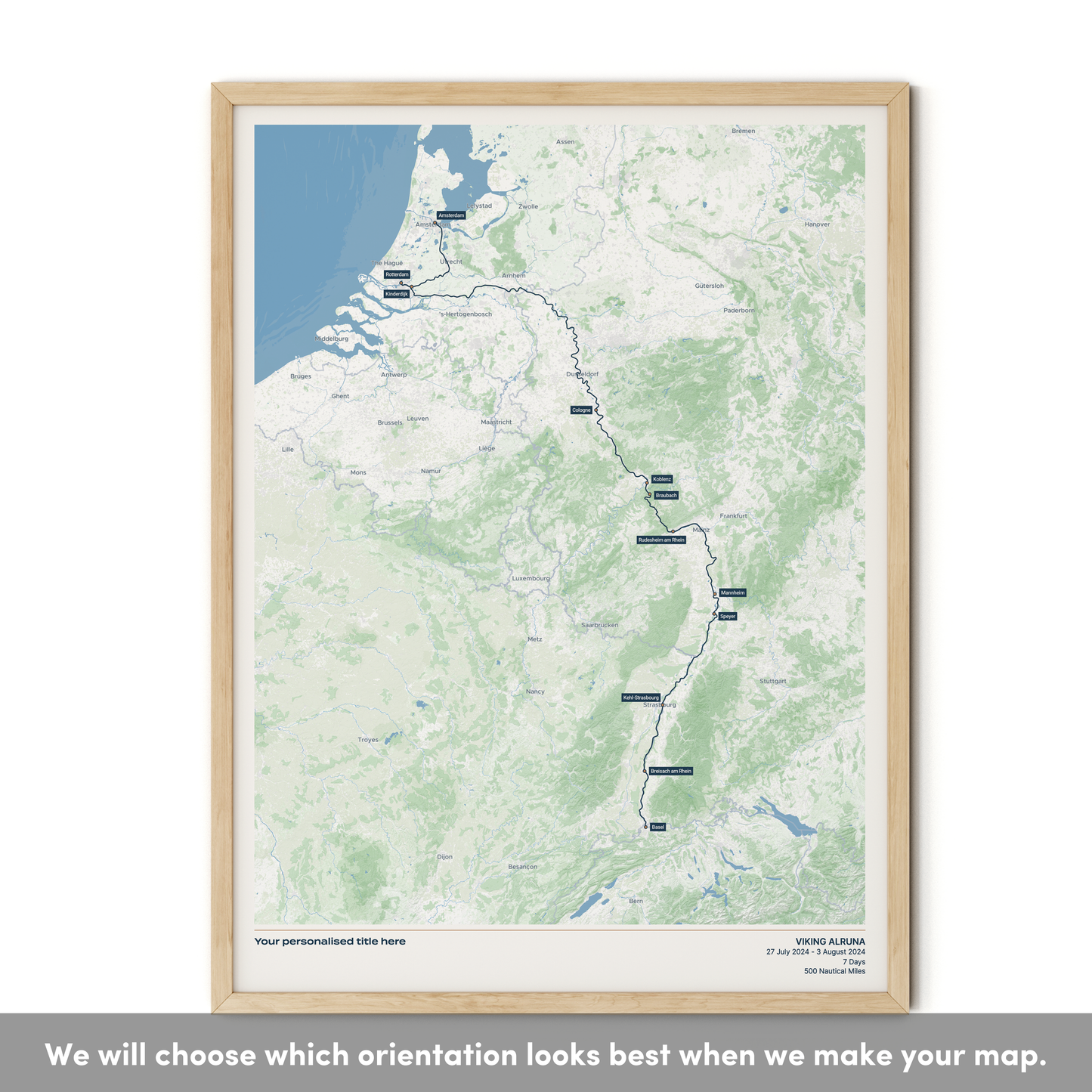 Custom River Cruise Map