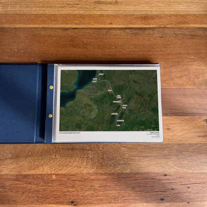 Custom River Cruise Album Map - Satellite