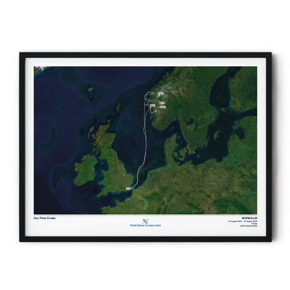 Fred. Olsen Custom Cruise Map - Satellite