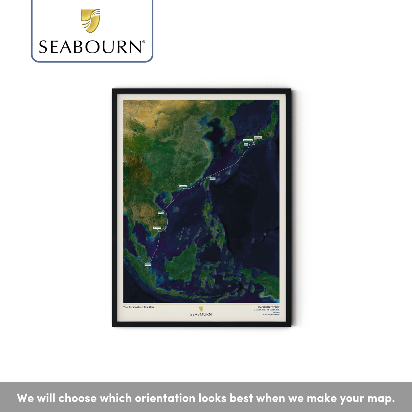 Seabourn Cruise Map - Satellite