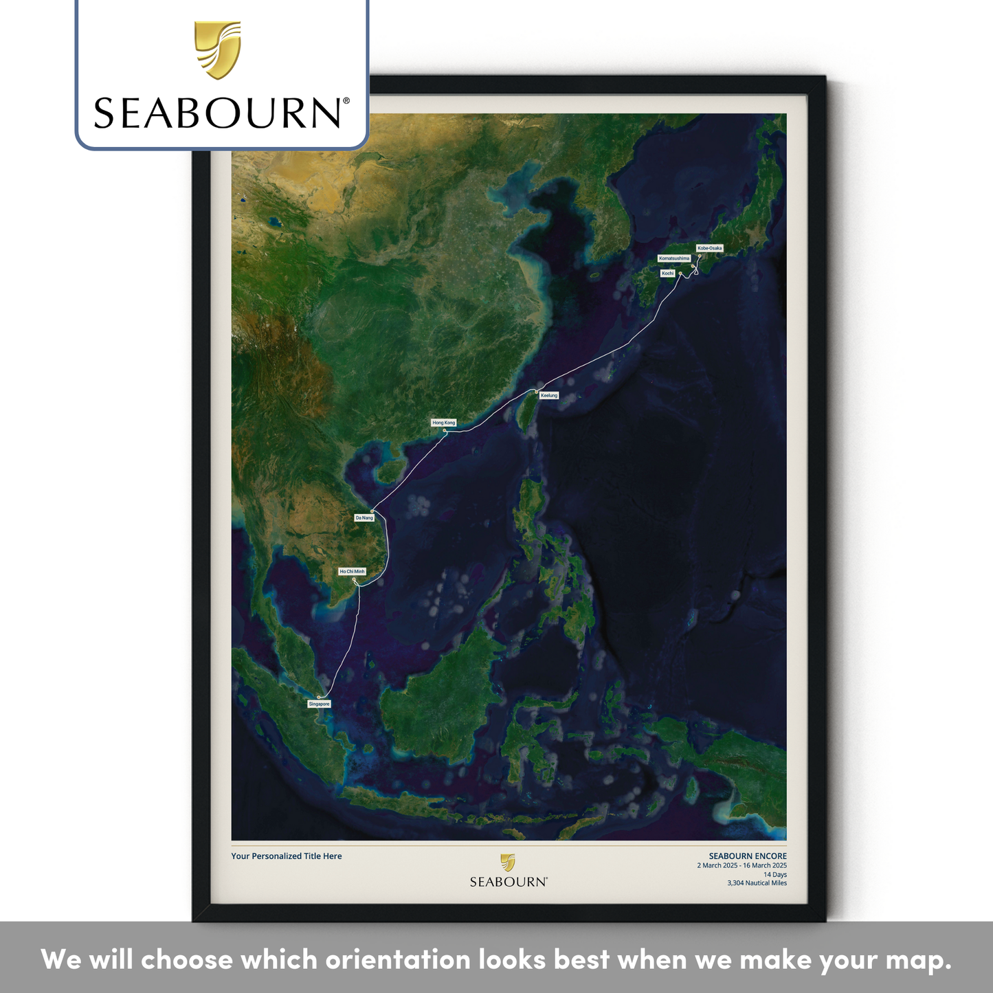 Seabourn Cruise Map - Satellite