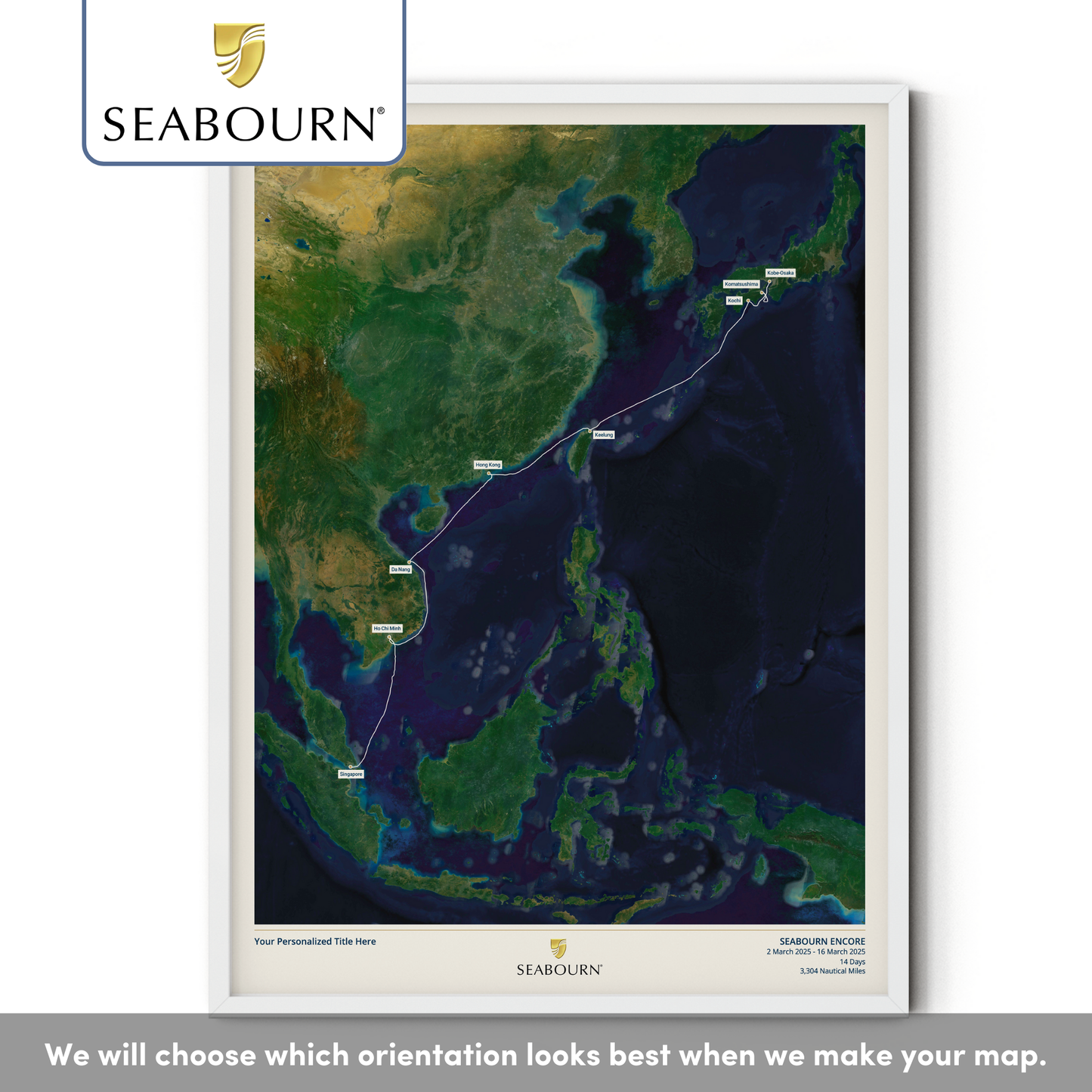 Seabourn Cruise Map - Satellite