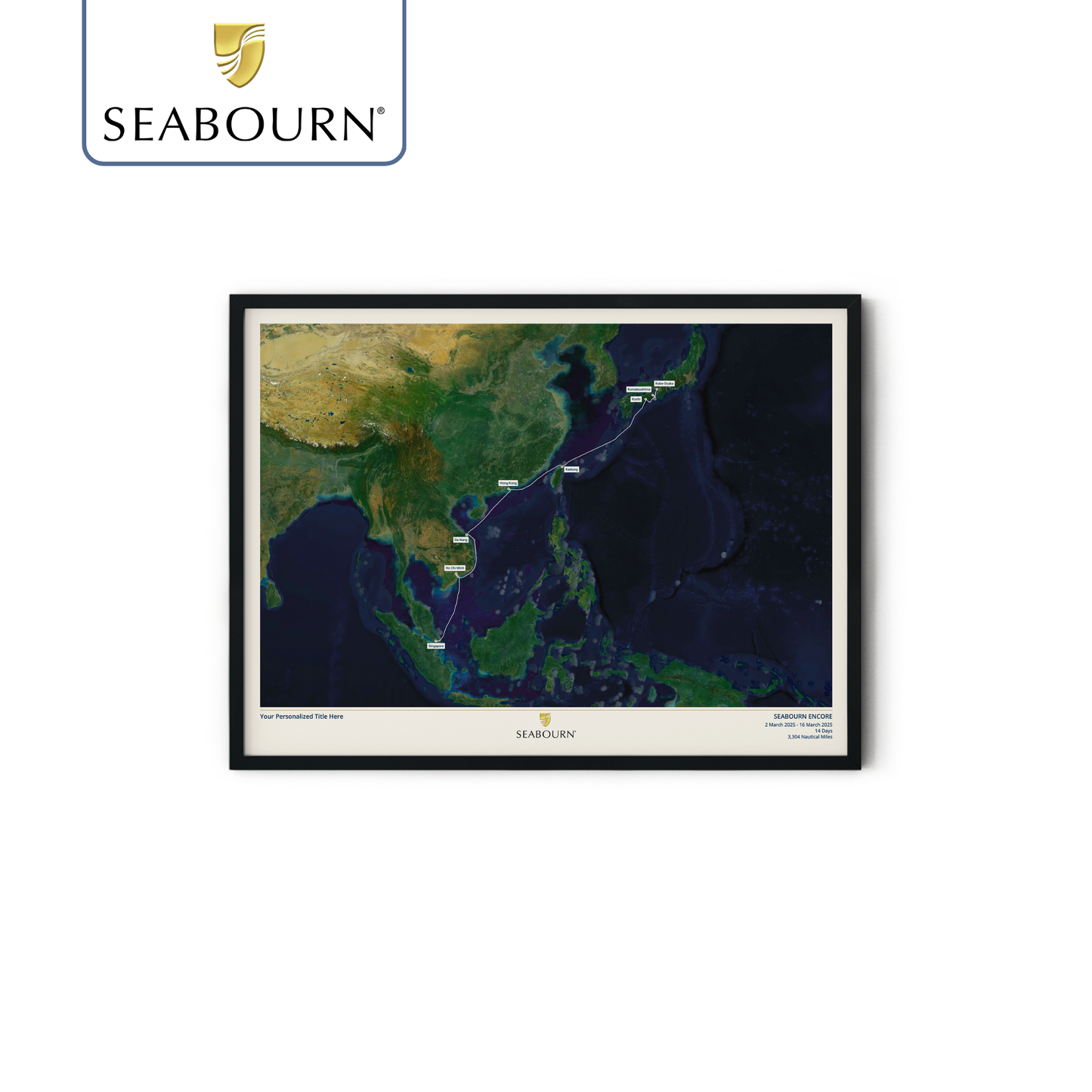 Seabourn Cruise Map - Satellite