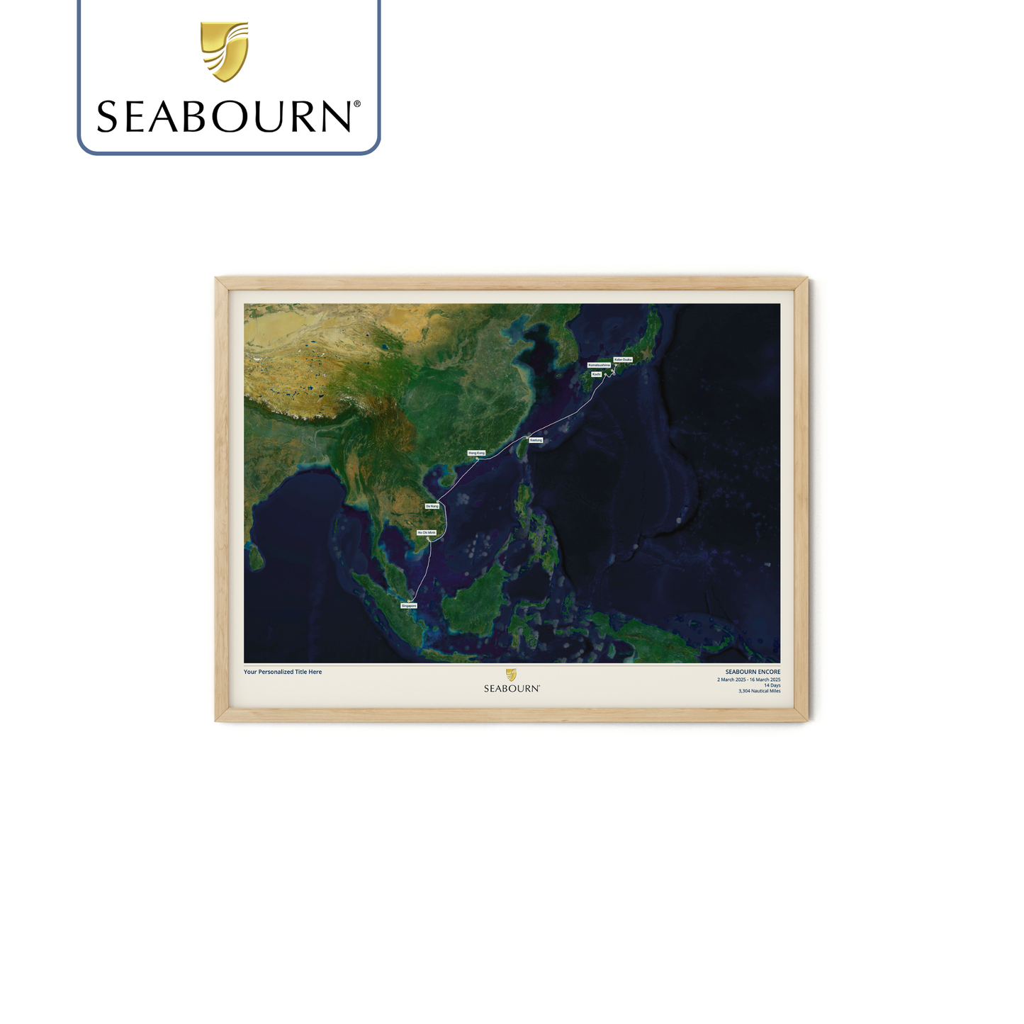 Seabourn Cruise Map - Satellite
