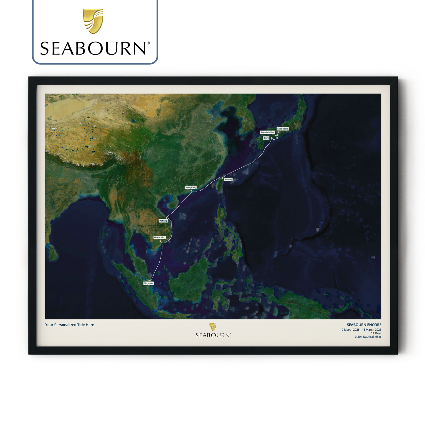 Seabourn Cruise Map - Satellite