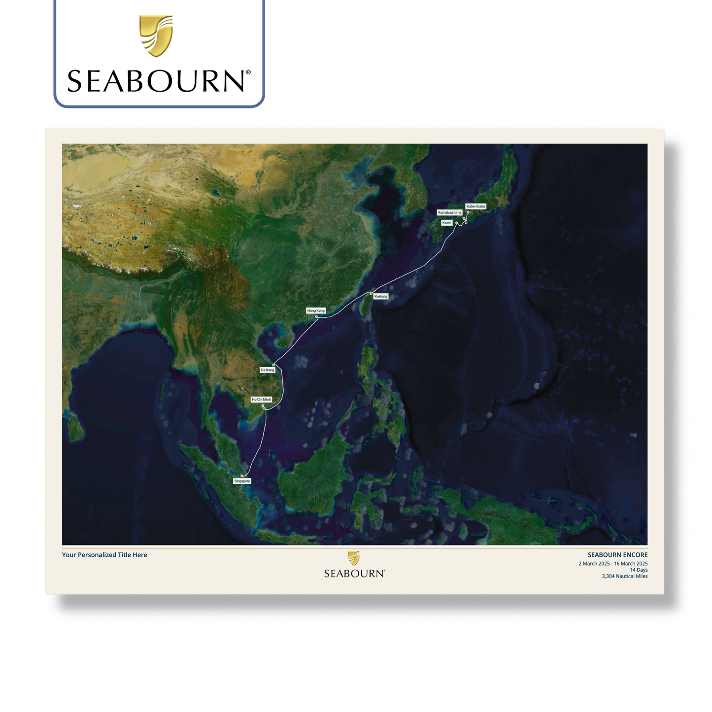 Seabourn Cruise Map - Satellite