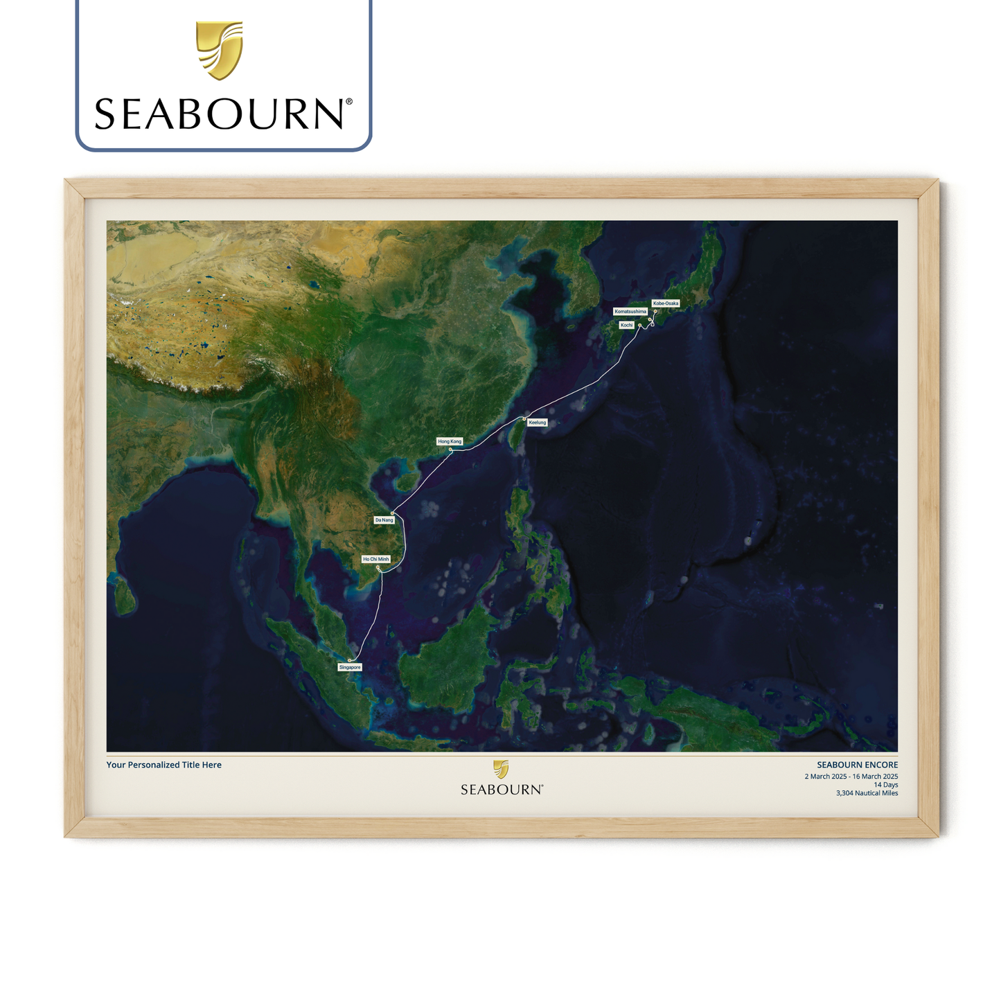 Seabourn Cruise Map - Satellite