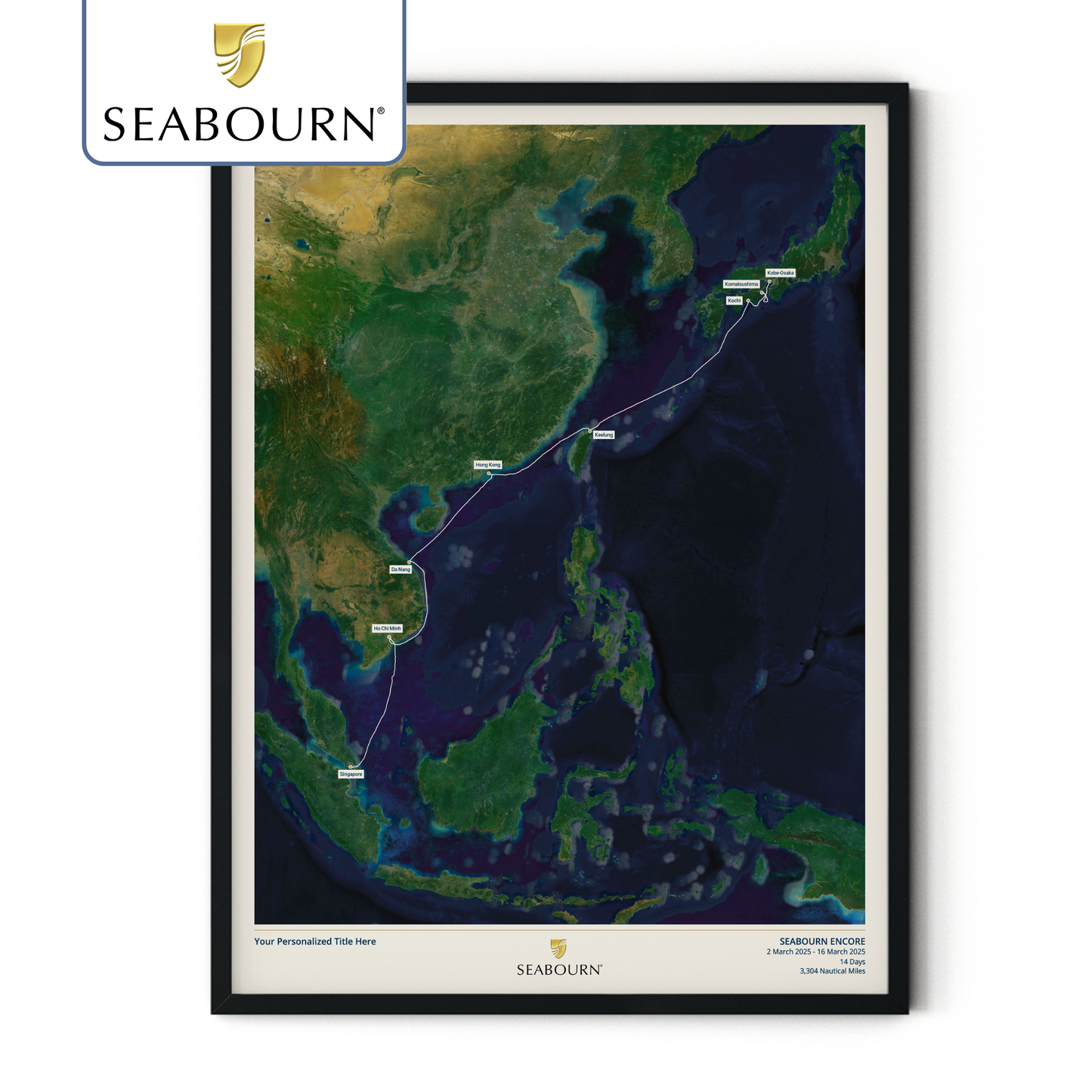 Seabourn Cruise Map - Satellite