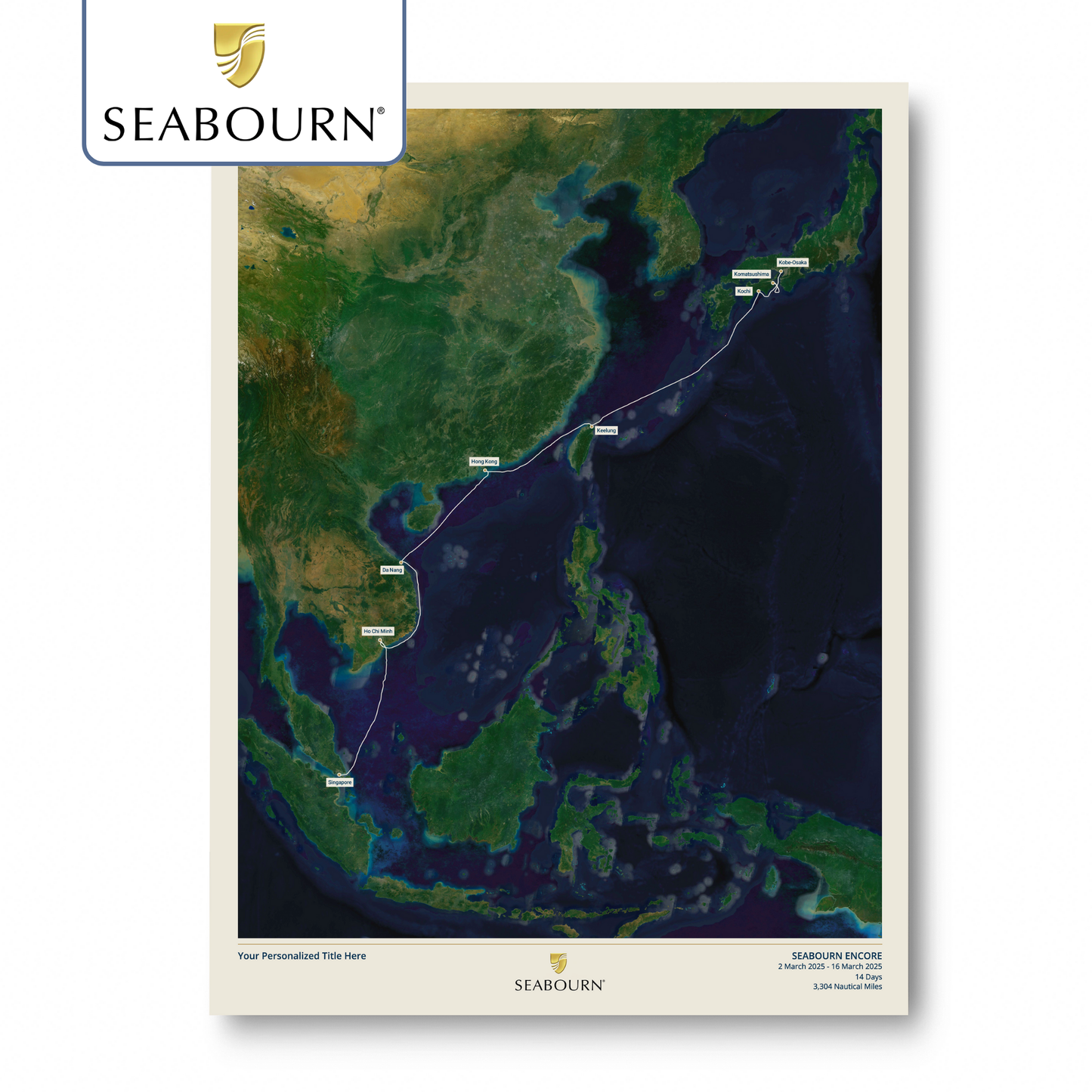 Seabourn Cruise Map - Satellite