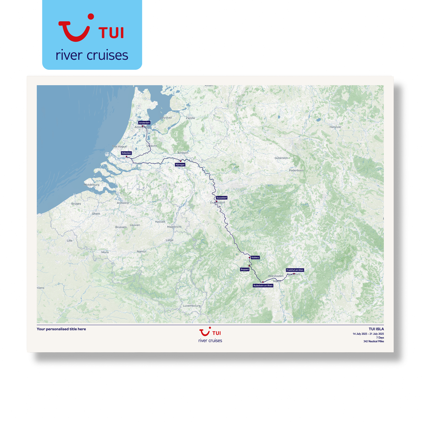 TUI River Cruise Map