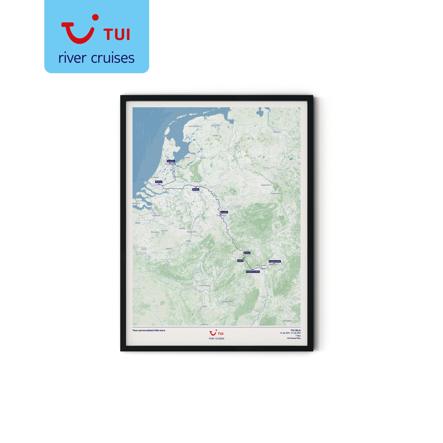 TUI River Cruise Map