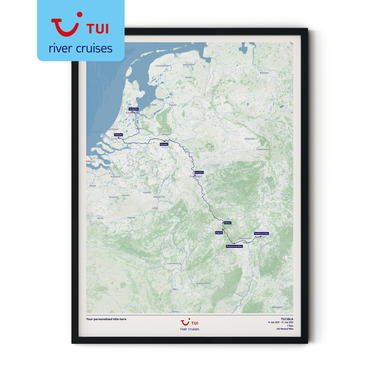TUI River Cruise Map