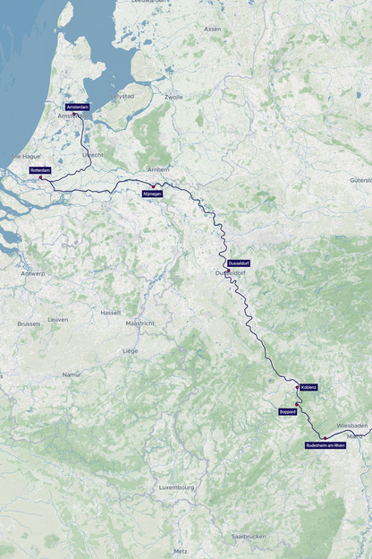 TUI River Cruise Map