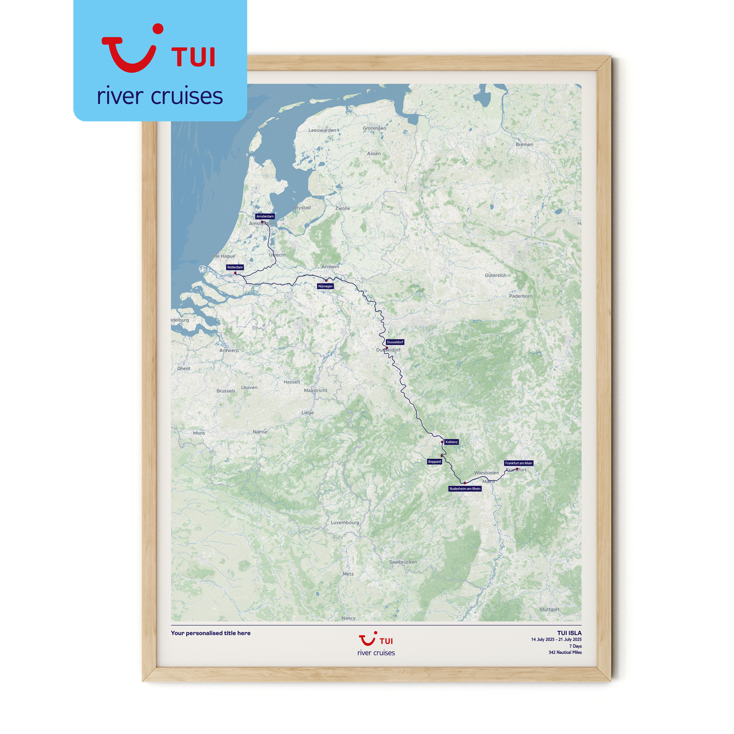 TUI River Cruise Map