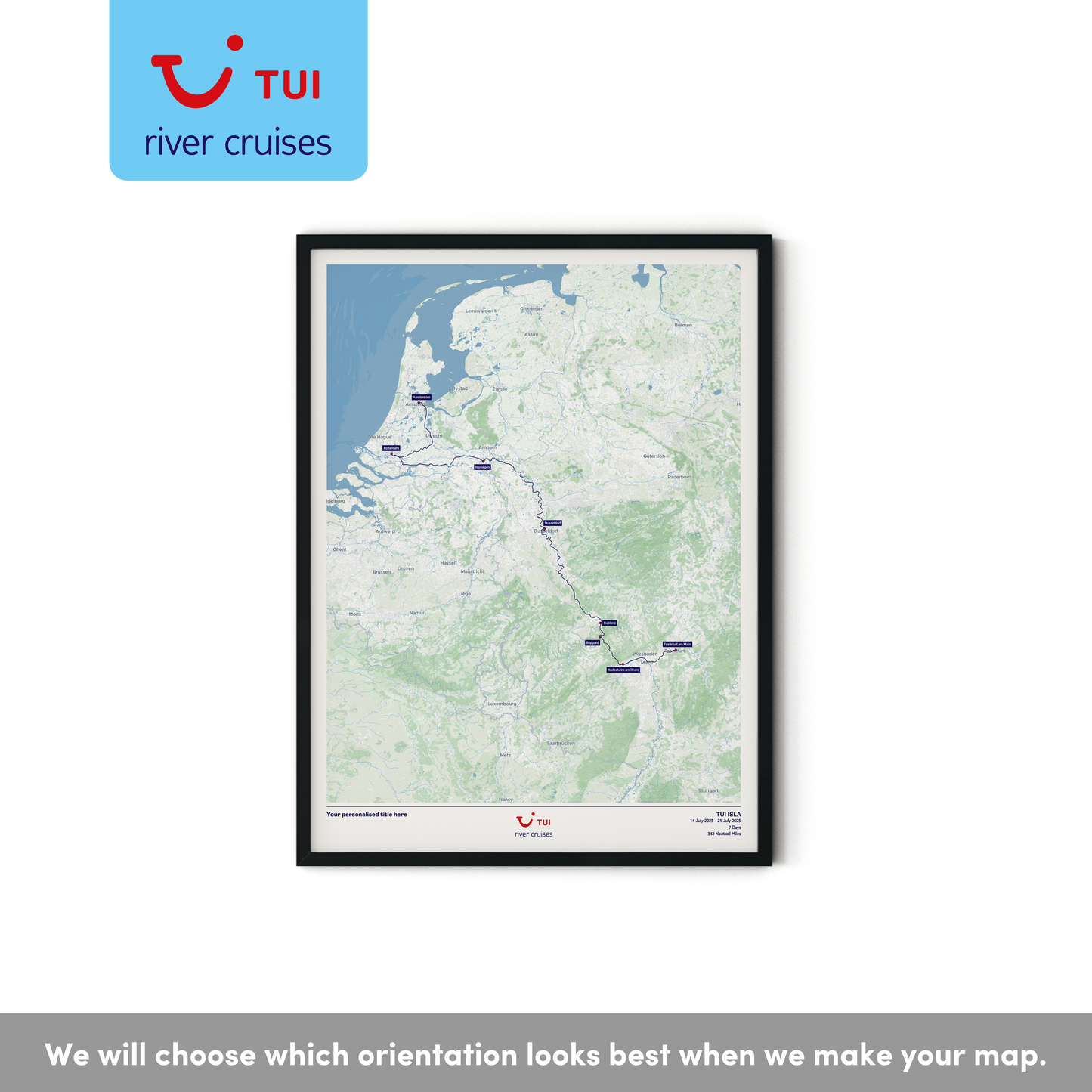 TUI River Cruise Map
