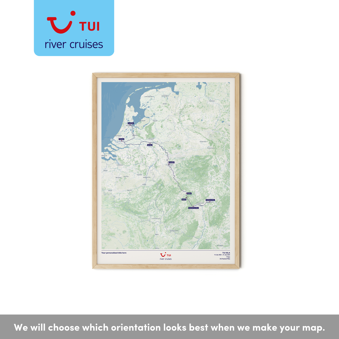 TUI River Cruise Map