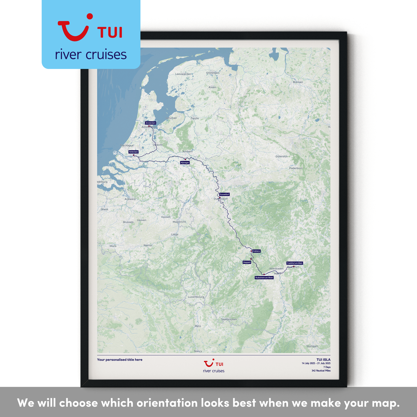TUI River Cruise Map