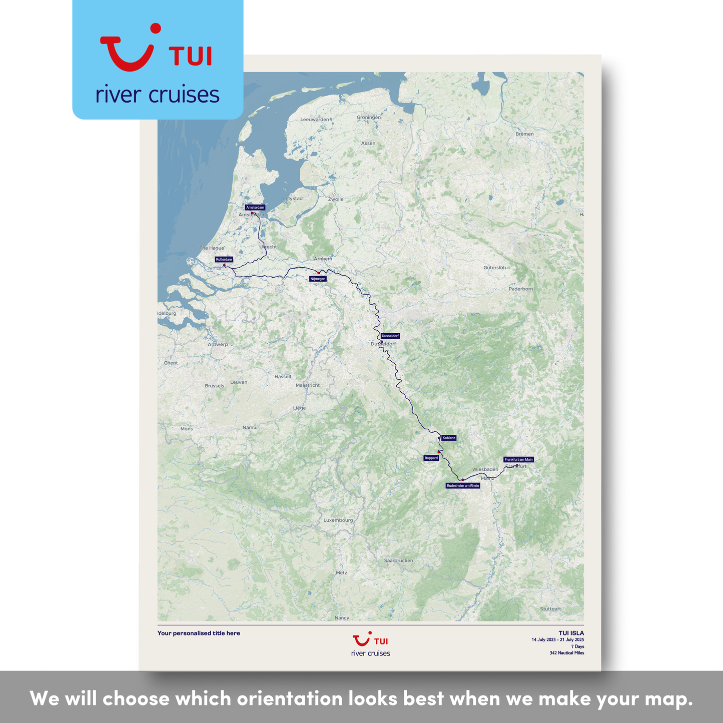 TUI River Cruise Map