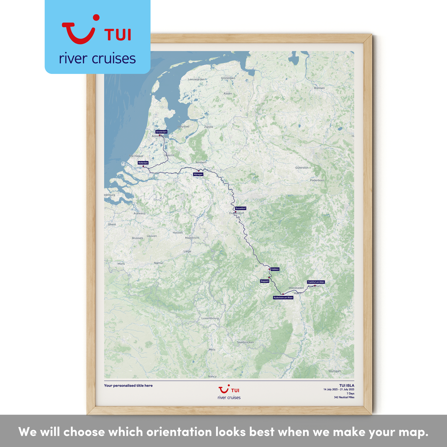 TUI River Cruise Map