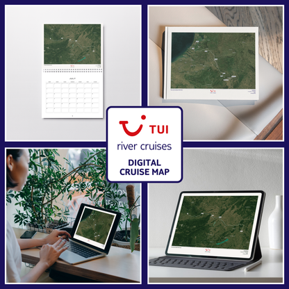 TUI River Digital Cruise Map - Satellite
