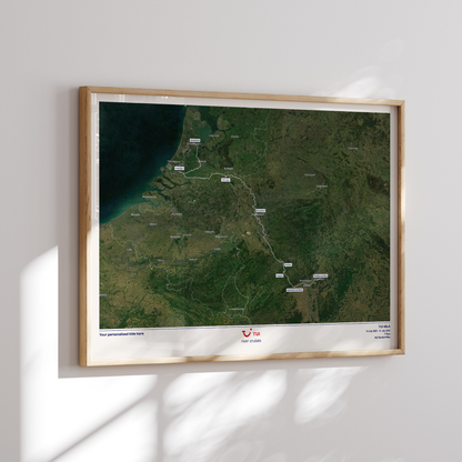 TUI River Cruise Map - Satellite