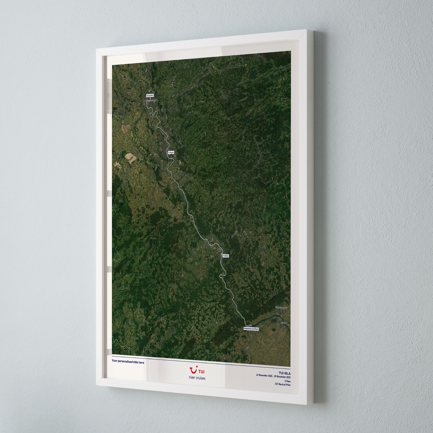 TUI River Cruise Map - Satellite