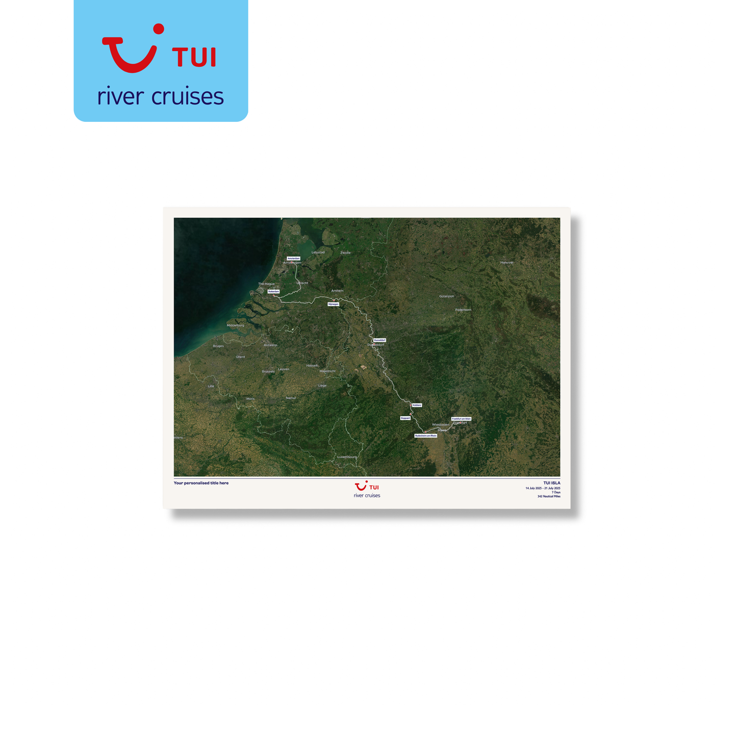 TUI River Cruise Map - Satellite