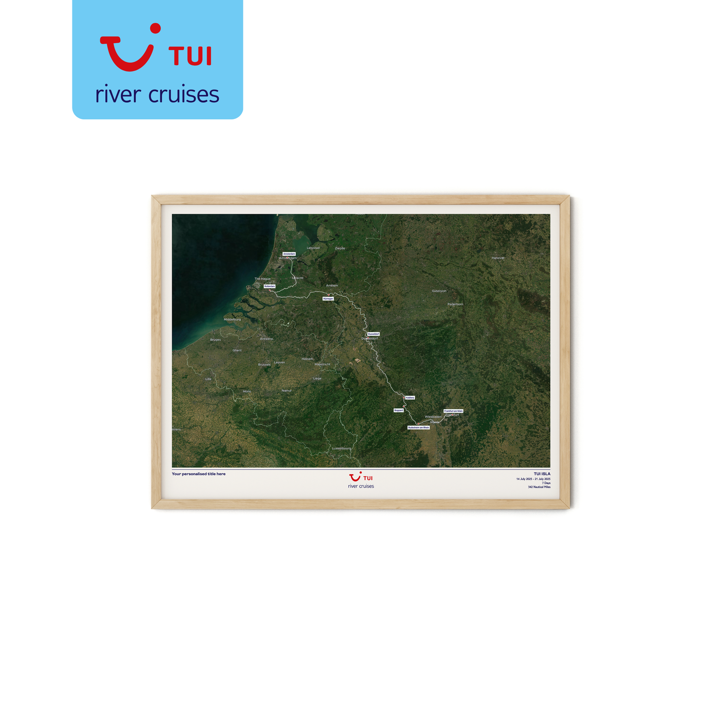 TUI River Cruise Map - Satellite
