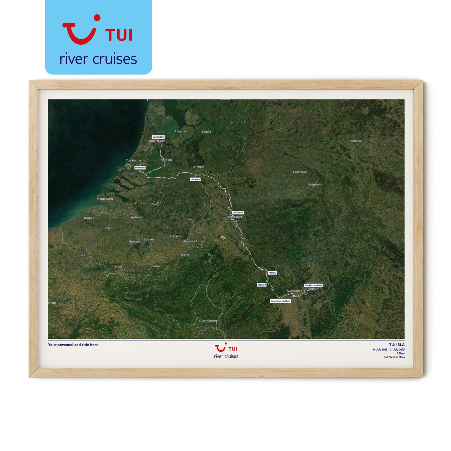 TUI River Cruise Map - Satellite