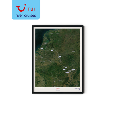 TUI River Cruise Map - Satellite