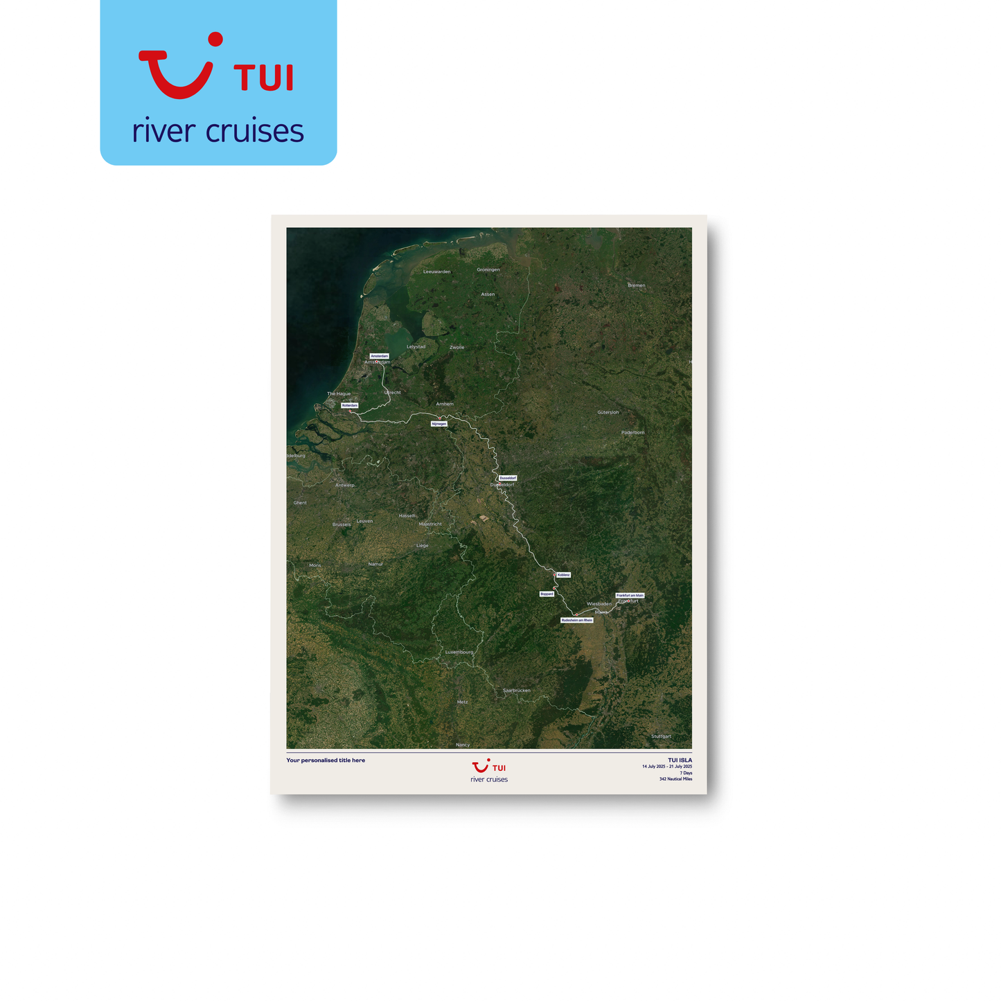 TUI River Cruise Map - Satellite