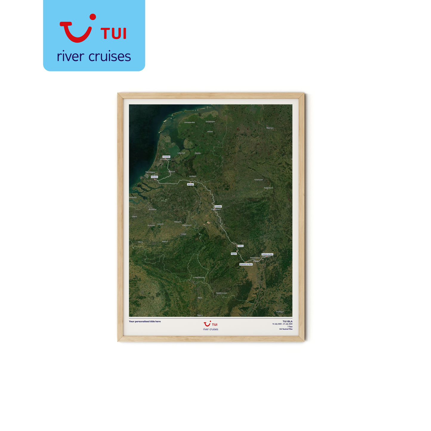 TUI River Cruise Map - Satellite
