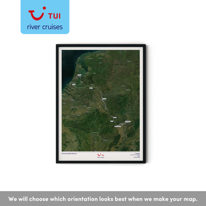 TUI River Cruise Map - Satellite