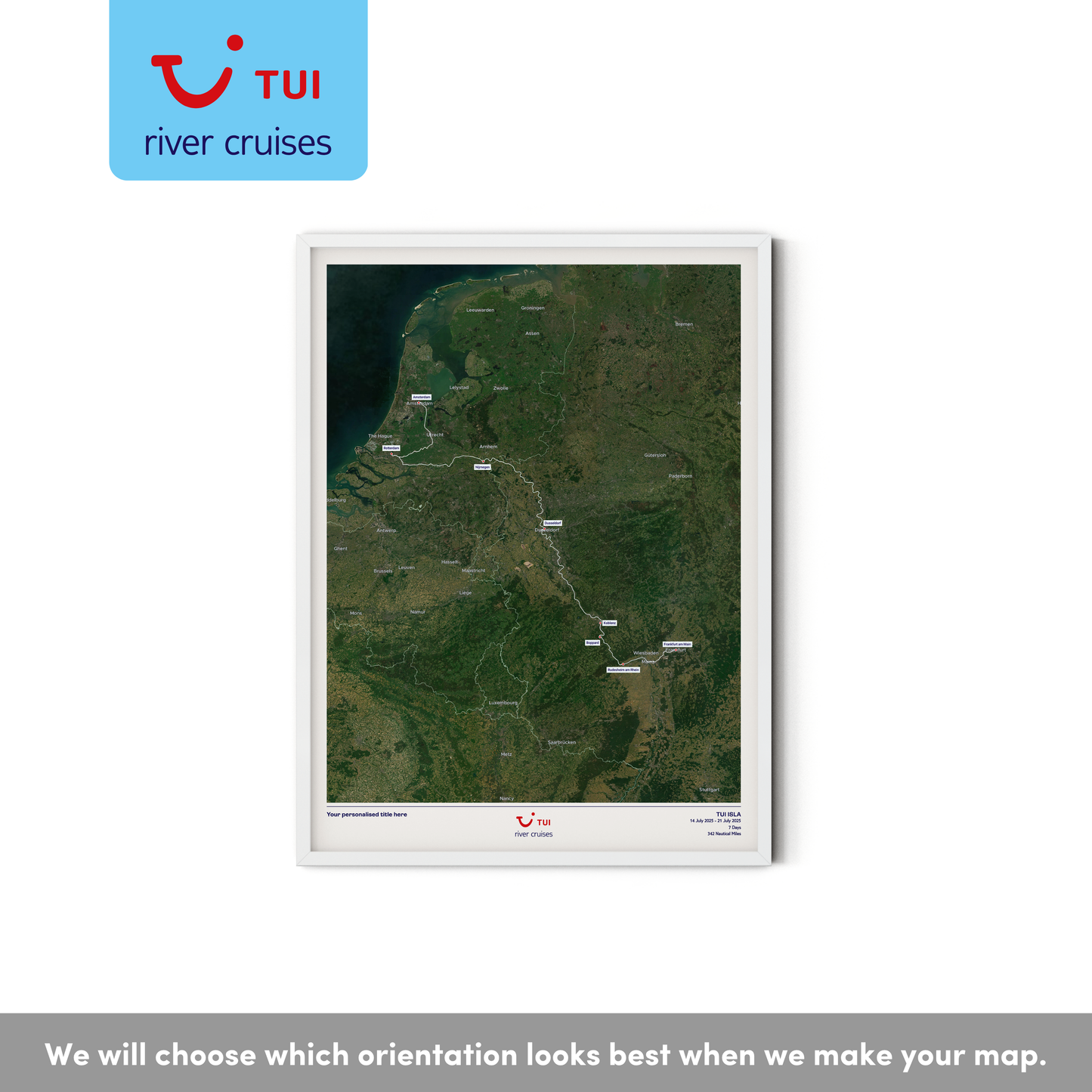 TUI River Cruise Map - Satellite