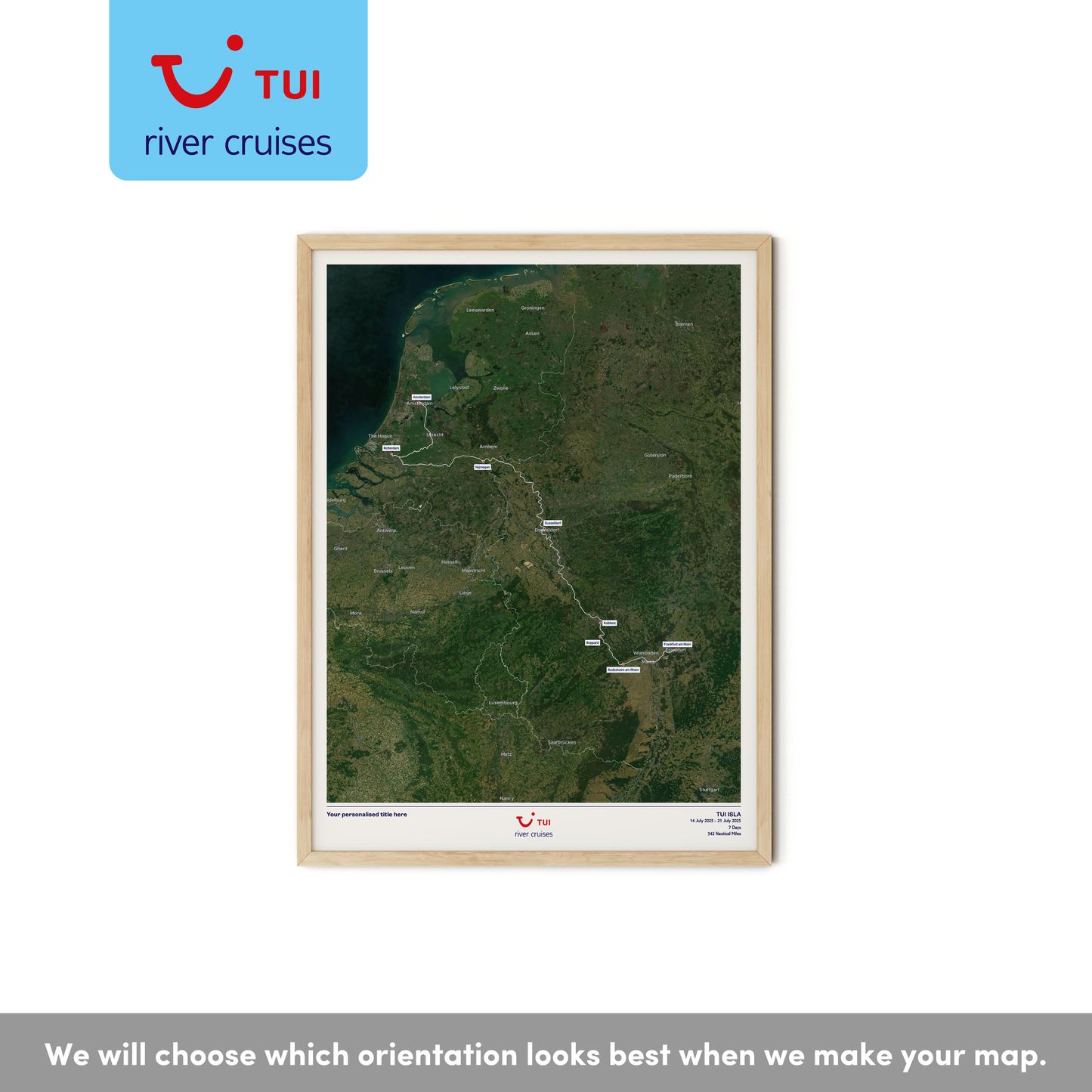 TUI River Cruise Map - Satellite