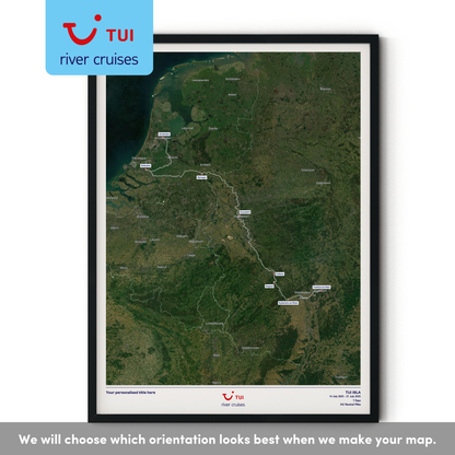 TUI River Cruise Map - Satellite