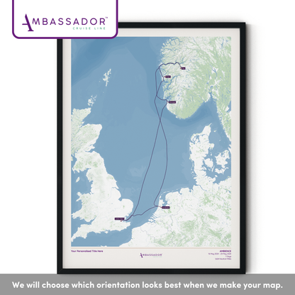 Ambassador Cruise Line Map