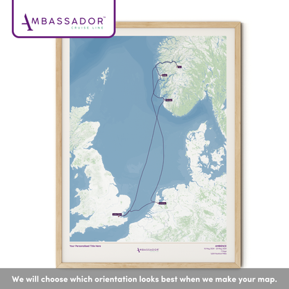 Ambassador Cruise Line Map