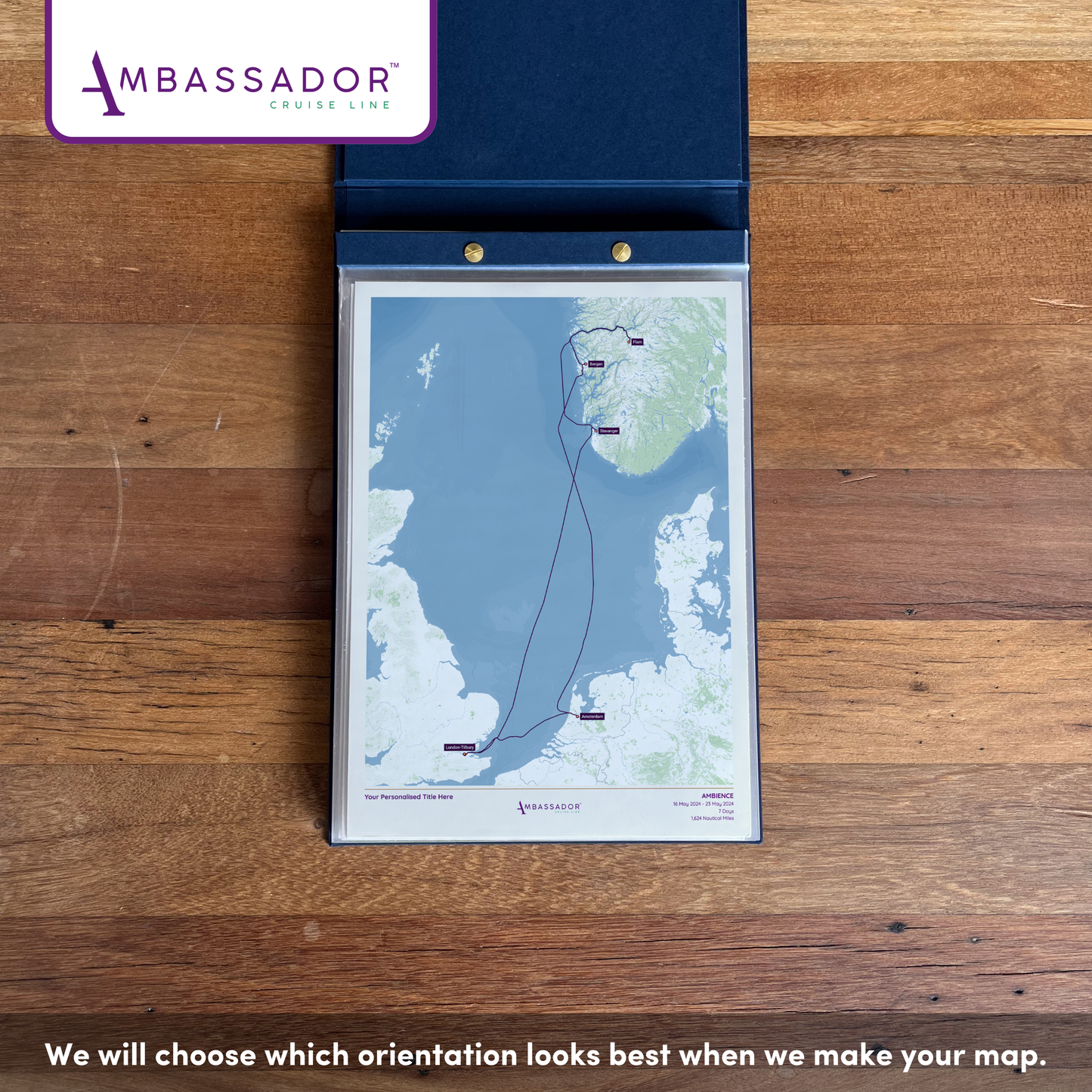 Ambassador Cruise Line Map