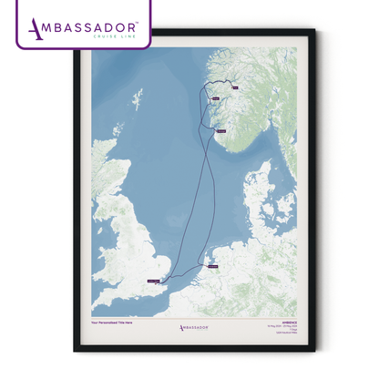 Ambassador Cruise Line Map